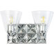 Alpha 2 Light 16 inch PC Bath Light Wall Light in Polished Chrome